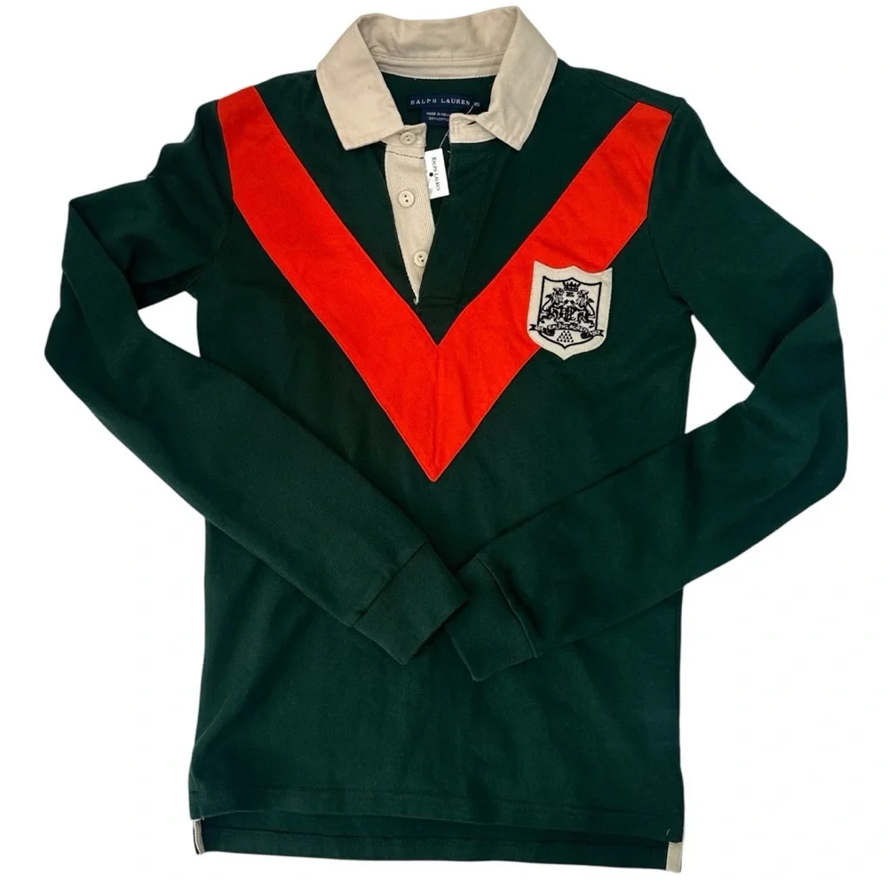 Ralph Lauren Boys Polo Long Sleeve‎ 100cotton XS NWT